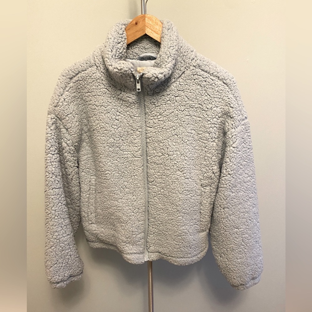 Blue Pacsun Cherpa Zip-up